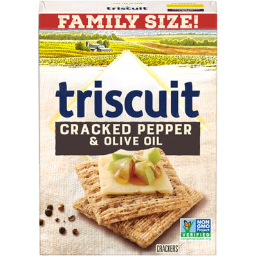Triscuit Cracked Pepper & Olive Oil Wheat Crackers, 12.5 oz