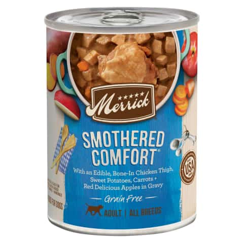 Merrick Grain Free Smothered Comfort Wet Dog Food, 12.7 oz., Case of 12