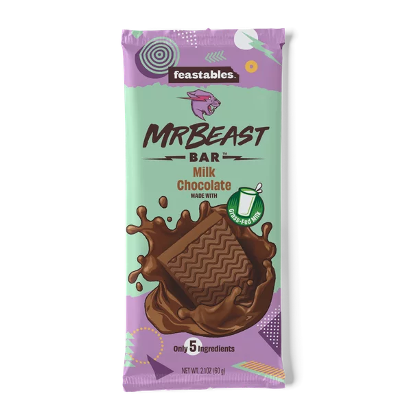 Mr. Beast Feastables Mini Chocolate Bars Bag Of 50 NEW