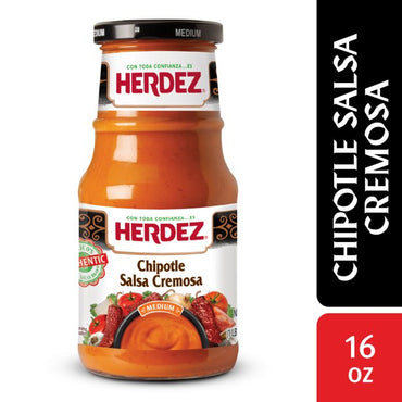 HERDEZ Chipotle Salsa Cremosa, 15.3 oz