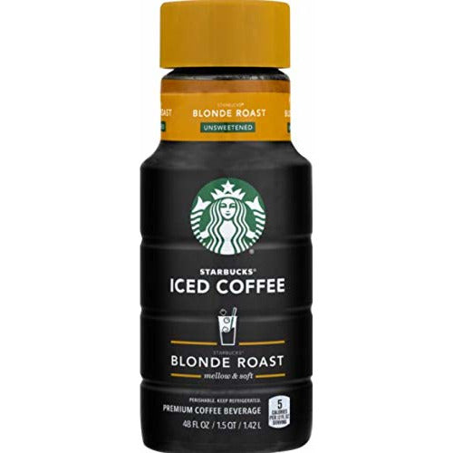 Starbucks Blonde Roast Iced Coffee Unsweetened, 48 oz