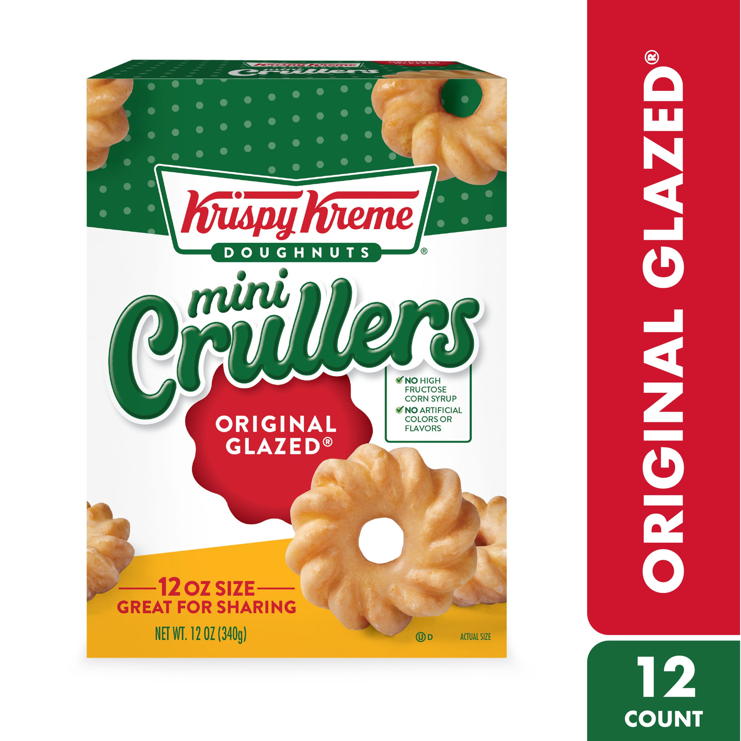 Krispy Kreme Original Glazed Crullers 12 oz, 12ct