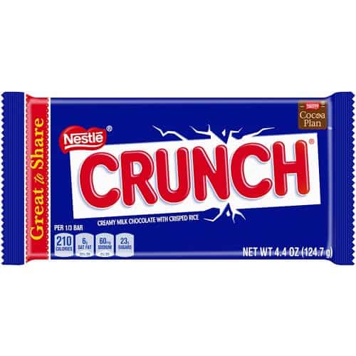 Nestle Giant Crunchy Milk Chocolate Candy Bar, 4.4 Oz.