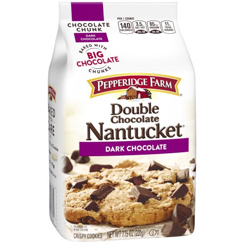 Pepperidge Farm Nantucket Crispy Double Chocolate Chunk, 7.75 oz.