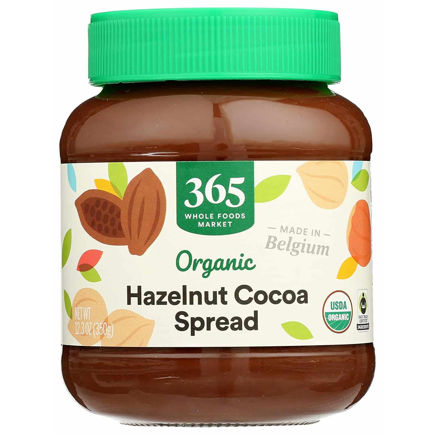 Organic Nut Butter Spread Hazelnut Cocoa 12.3 OZ