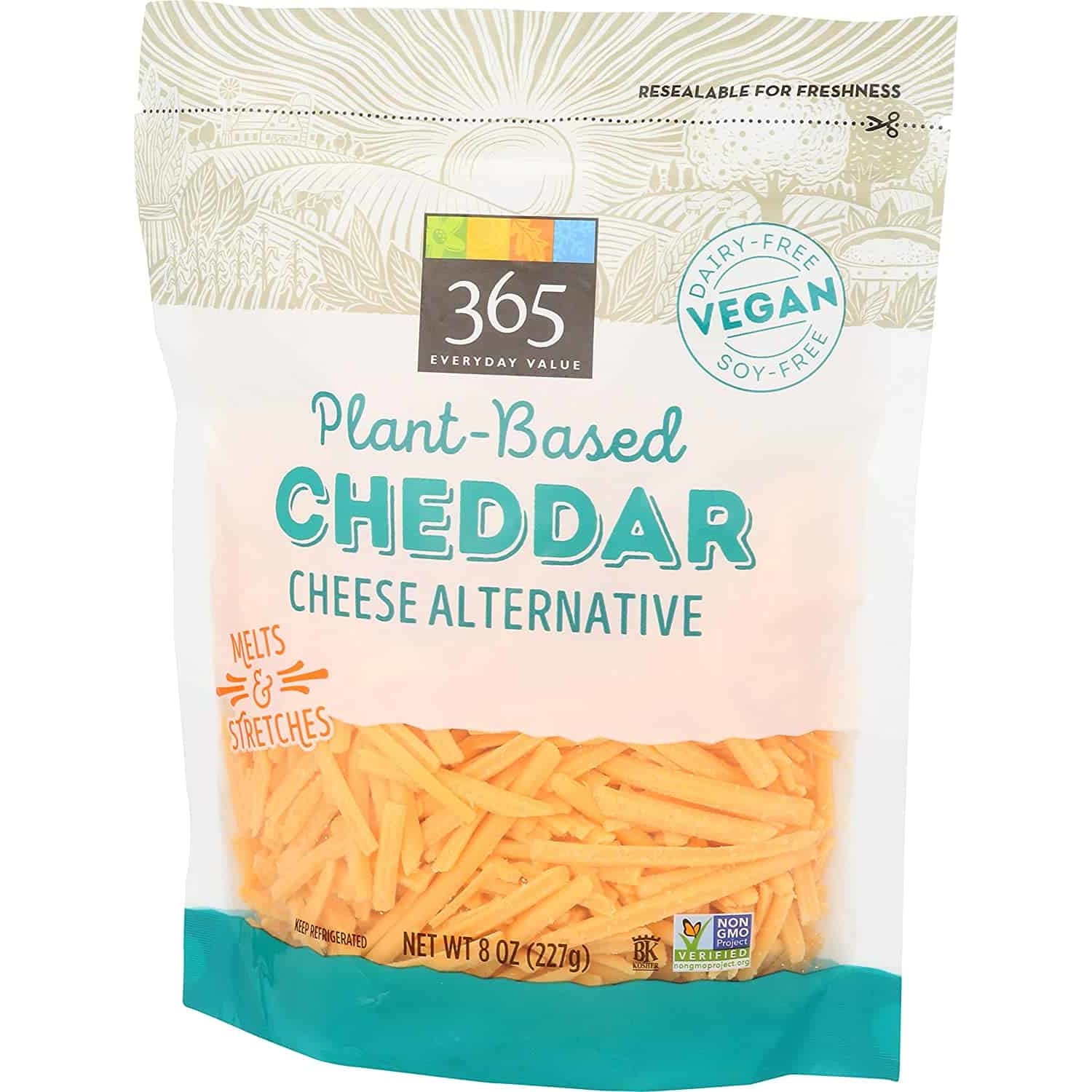 Plant-Based Cheddar Cheese Alternative, 8 oz