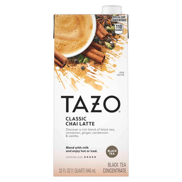 Tazo, Chai Latte Black Tea Concentrate, 32 fl oz