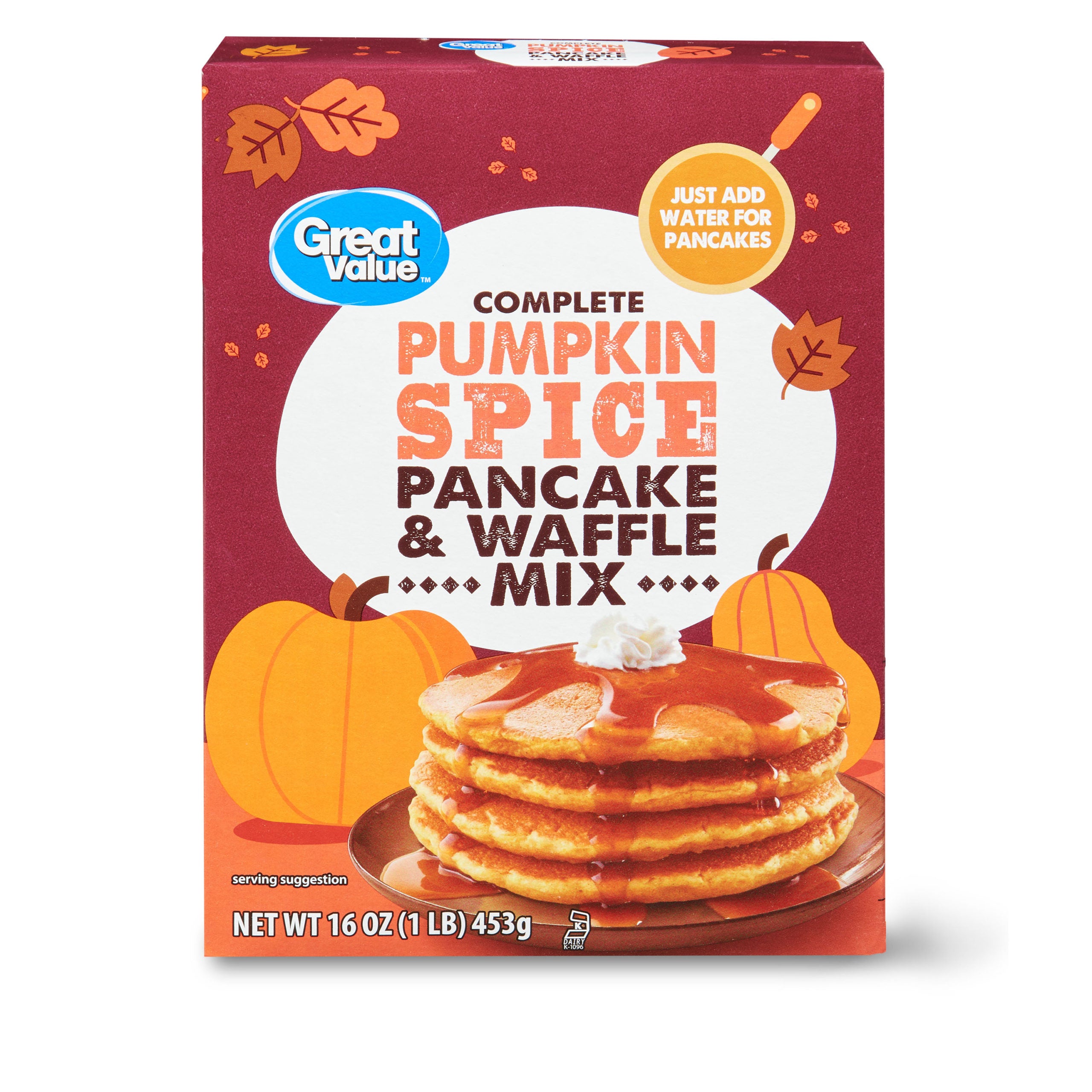 Oasis Fresh Pancake & Waffle Mix, Spiced Pumpkin (Made With Real Pumpkin), 20 Ounce