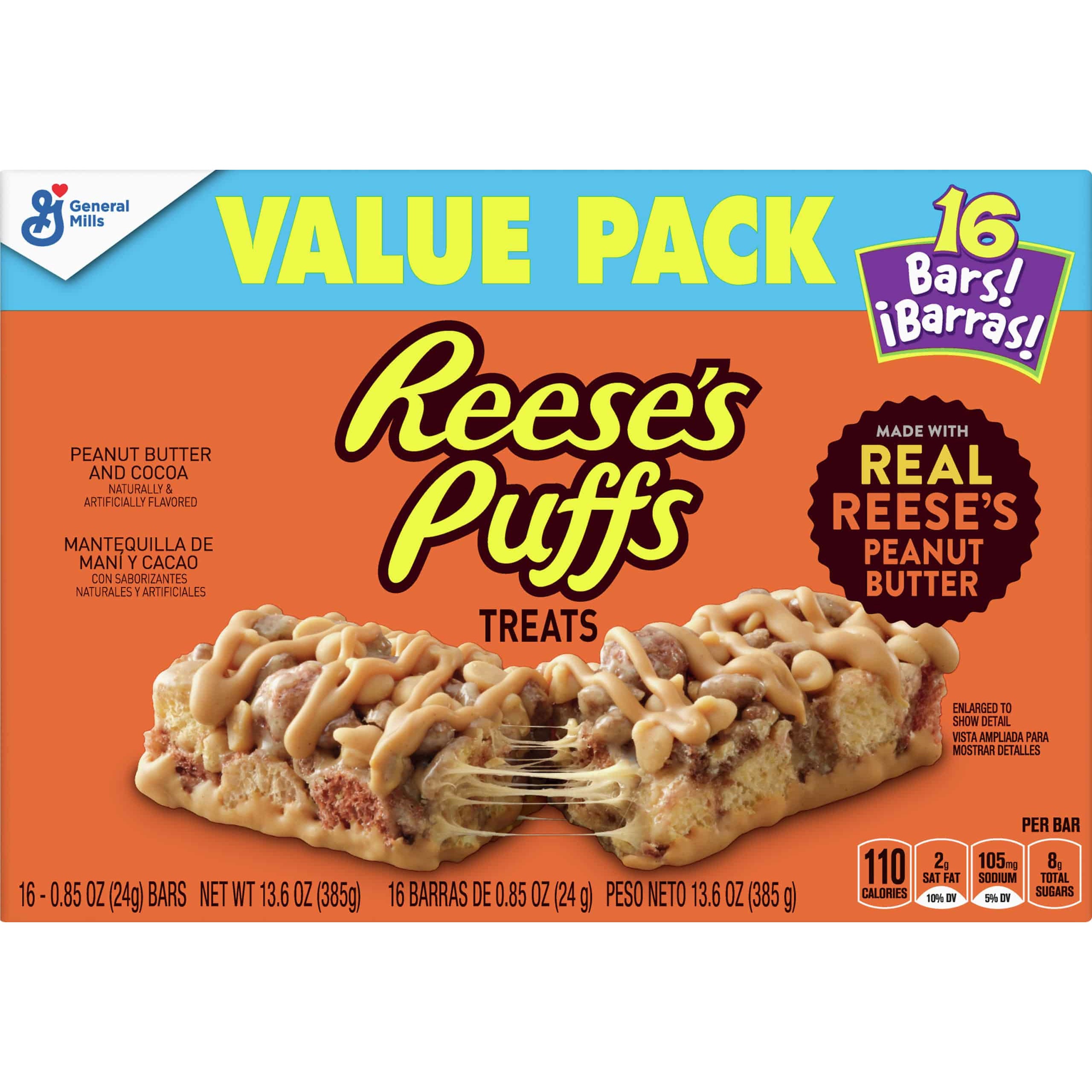 Reeses Puffs Value Pack Treat Bars 16 ea