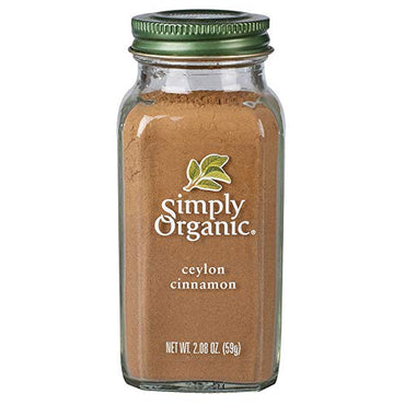 Simply Organic Ground Ceylon Cinnamon, Certified Organic, Vegan, 2.08 oz