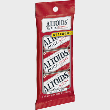 Altoids, Sugar Free Smalls Peppermint Mints, 0.37 Ounce, 3 Count