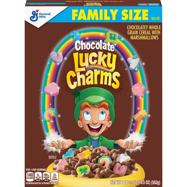 General Mills, Lucky Charms, Chocolate, Marshmallow, Family Size