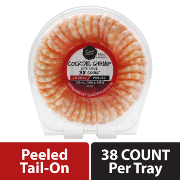 Sam's Choice Cooked Medium Shrimp Cocktail Ring with Sauce, 16 oz