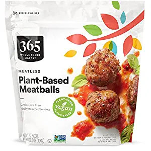 365 by Whole Foods Market, Meatballs Plant Based, 10.5 Ounce