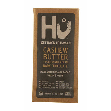HU KITCHEN Cashew Vanilla Chocolate Bar, 2.1 OZ