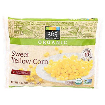 Organic Sweet Yellow Corn, 16 oz, (Frozen)