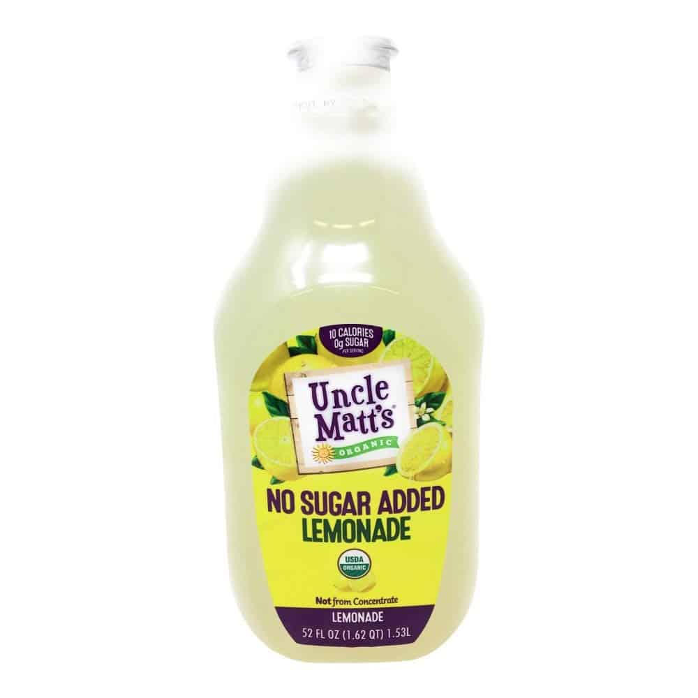Uncle Matt's, Lemonade Zero Sugar Organic, 52 Fl Oz