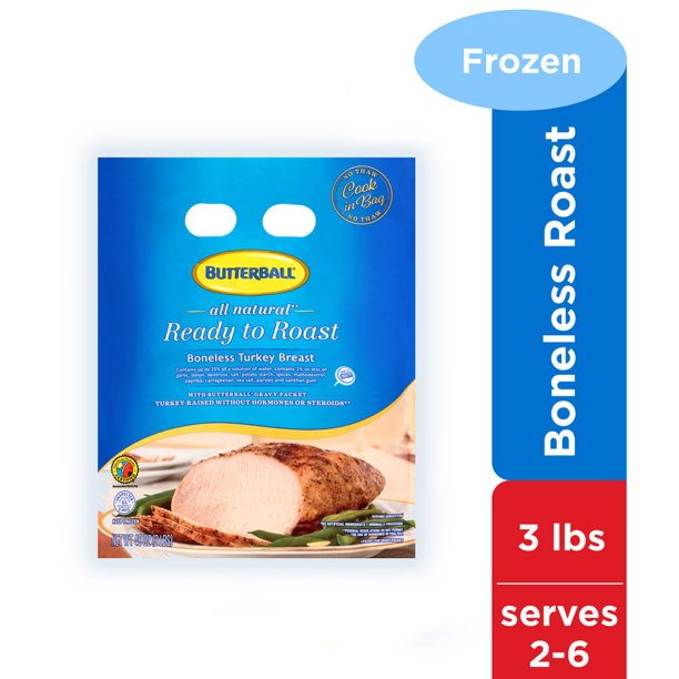 Butterball, Fresh, Ready to Roast Boneless Turkey Breast, 3 lb Bag