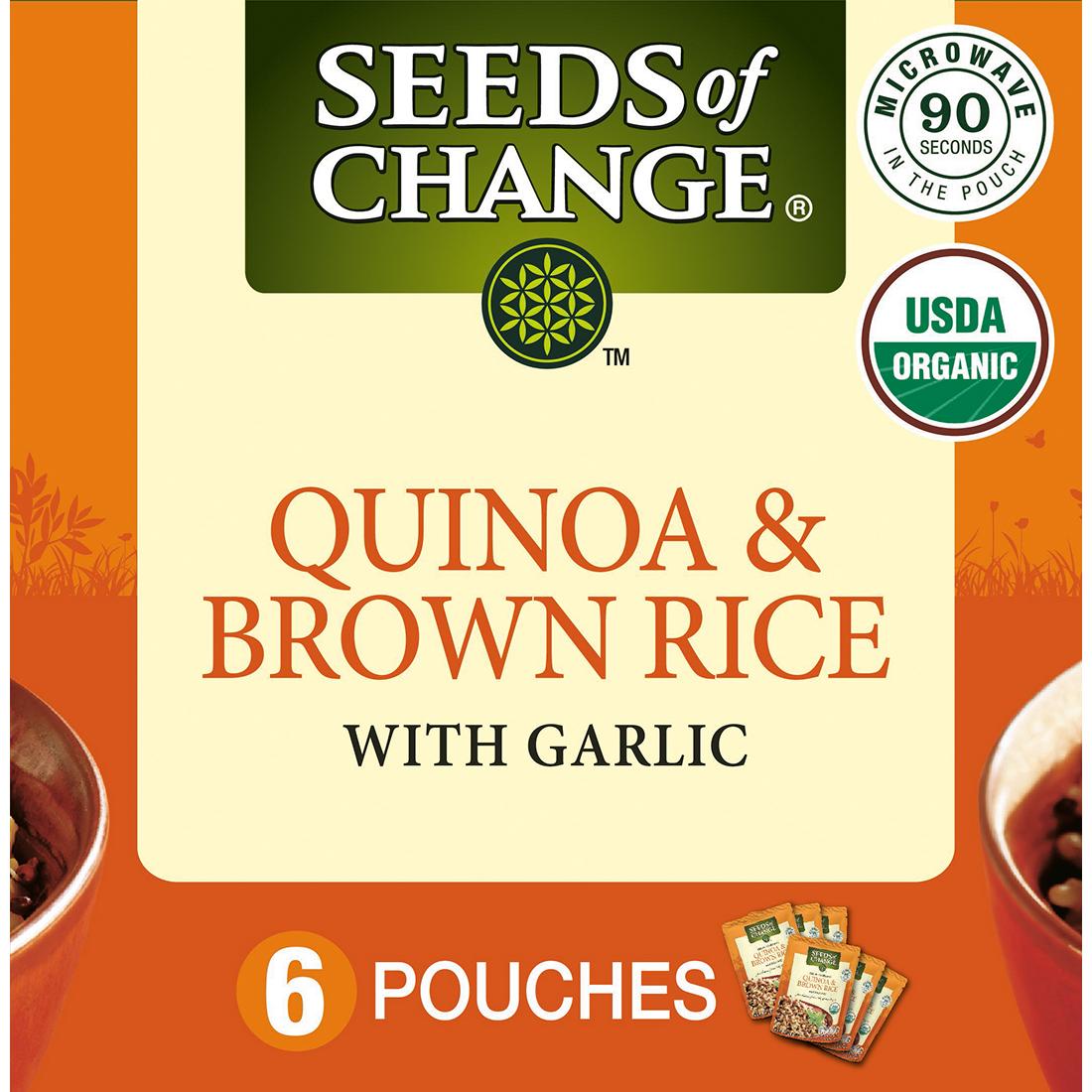 Seeds of Change Quinoa & Brown Rice with Garlic, 6 pk./8.5 oz.