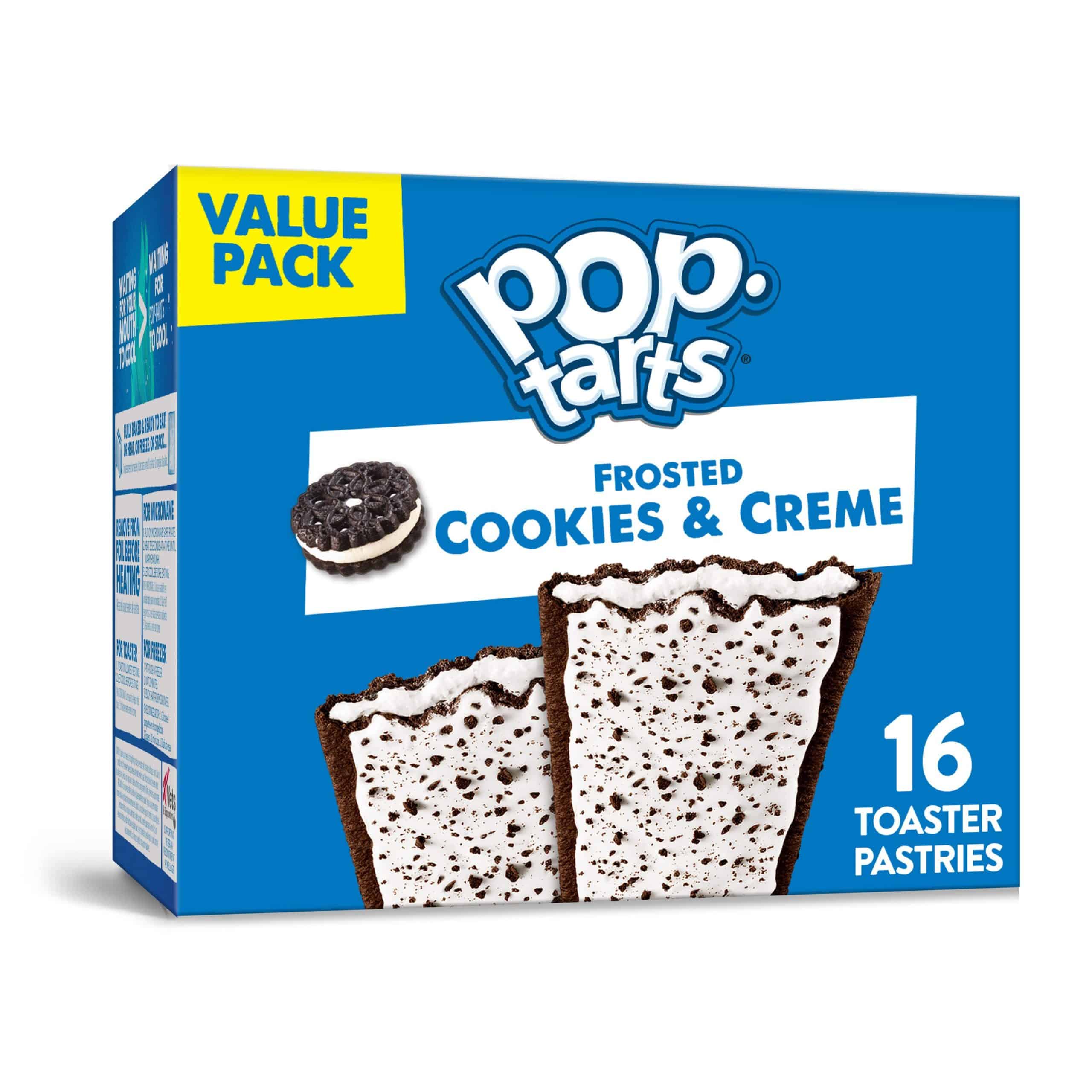 Pop-Tarts,Toaster Pastries, Cookies and Crème, , 16 Ct, 27 Oz