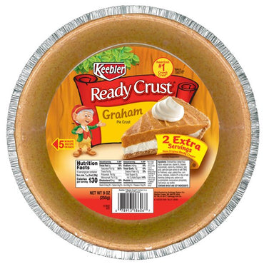 Keebler Ready Crust 10 Inch Graham Pie Crust, 9 oz