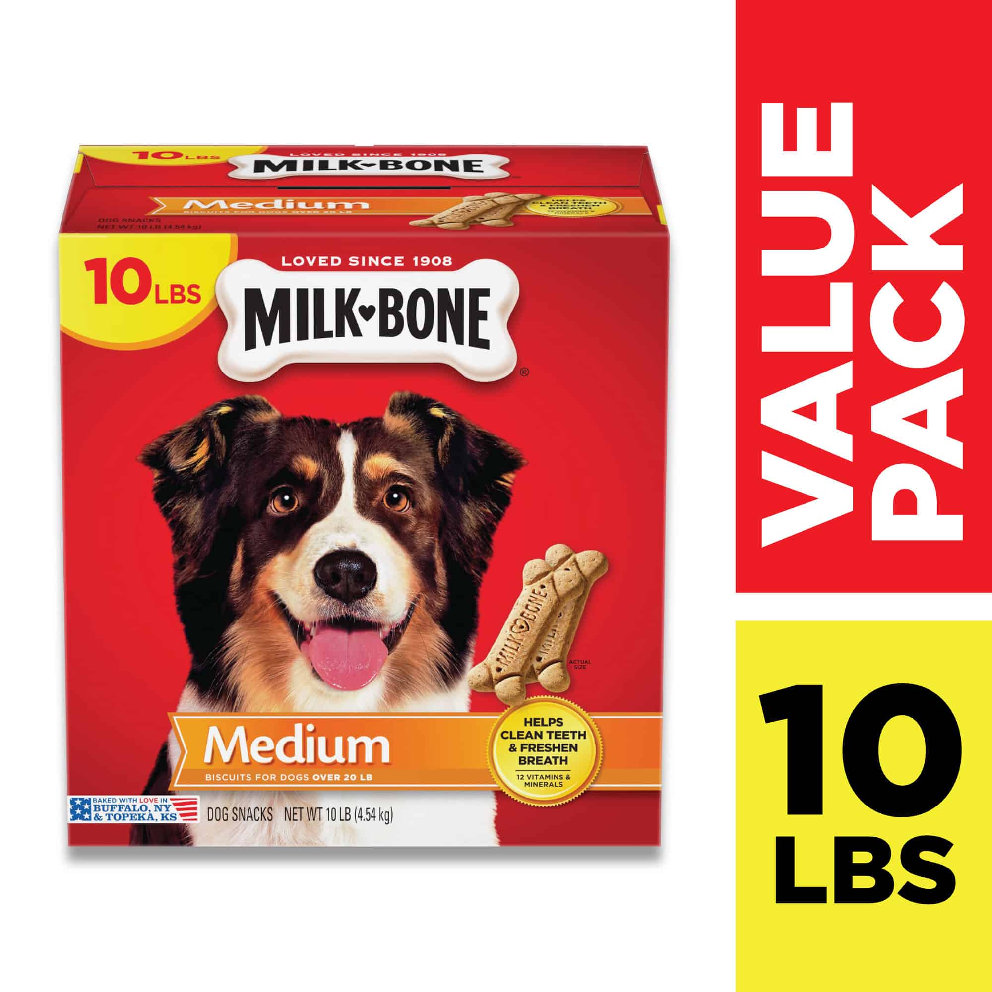 Milk-Bone Original Dog Treats for Medium Dogs, 10 Pounds