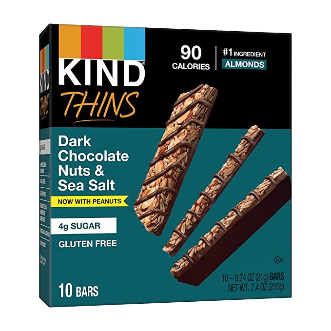KIND thin Bars Dark Chocolate Nuts & Sea Salt 10 ct.
