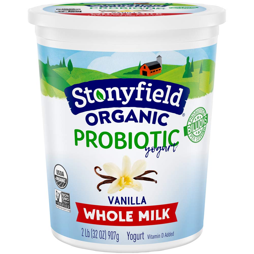 Stonyfield Vanilla Whole Milk Yogurt 32 Oz.