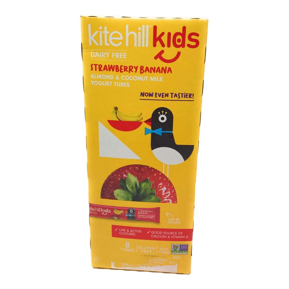 Kite Hill, Kids Tubes Coconut Strawberry Banana 8 Count, 14 Ounce