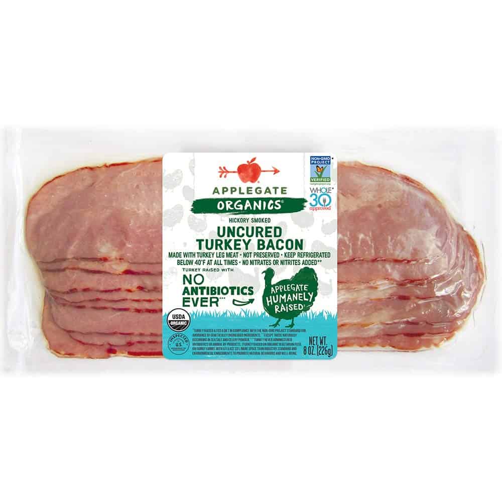 Applegate, Organic Uncured Turkey Bacon, 8 oz