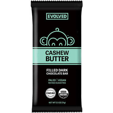 Oasis Fresh Eatingevolved, Chocolate Bar Butter Filled Cashew, 2.5 Ounce
