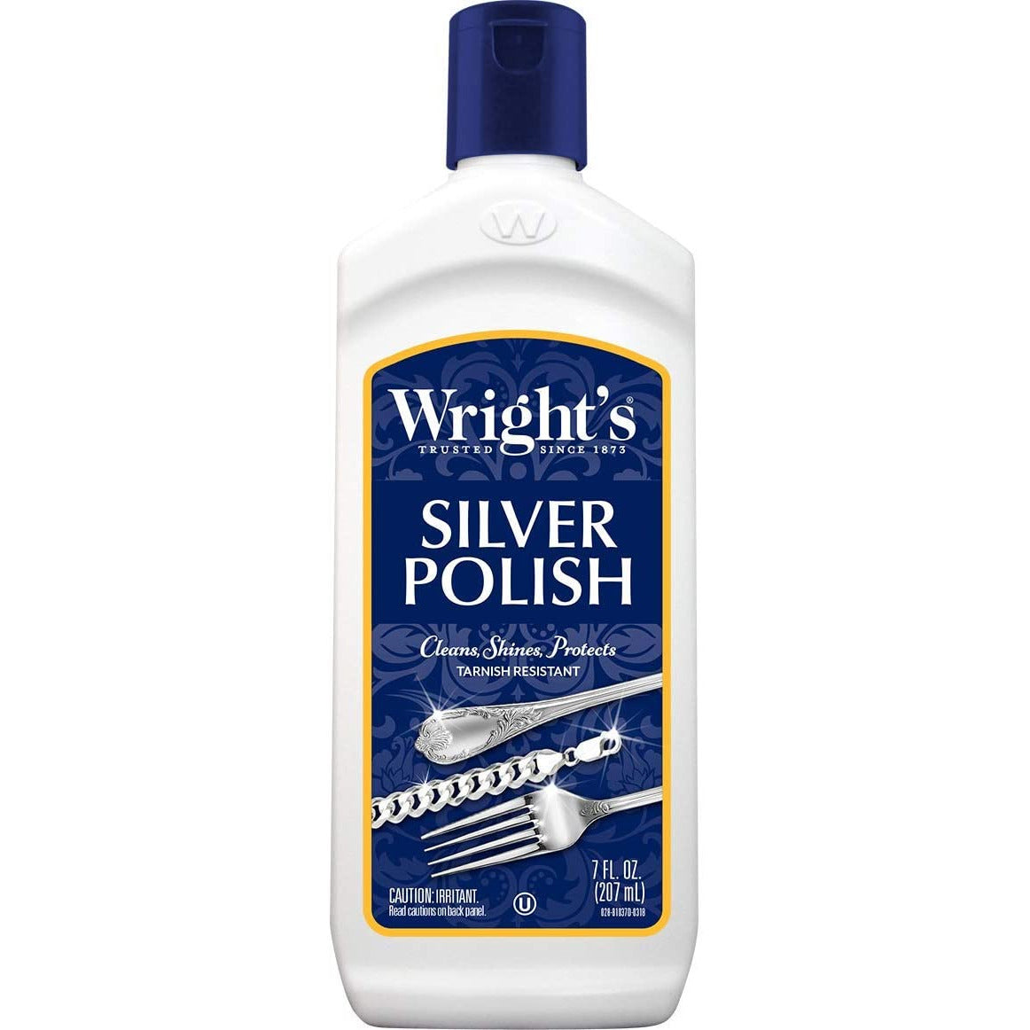 Wright's Silver Cleaner and Polish - 7 Ounce - Ammonia Free - Use on Silver, Jewelry, Antique Silver, Gold, Brass, Copper and Aluminum