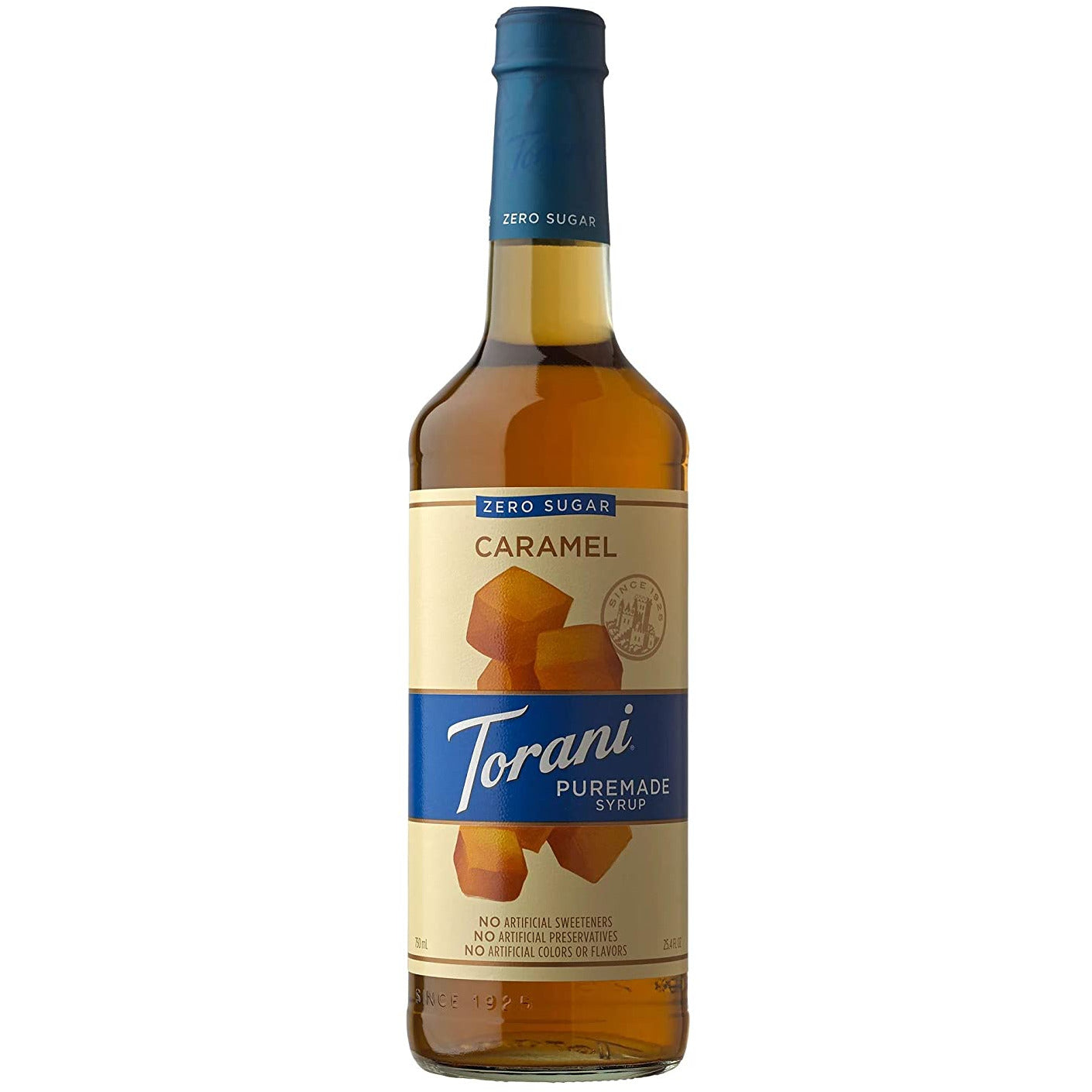 Torani Puremade Syrup, Zero Sugar Caramel Flavor