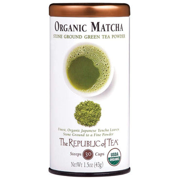 The Republic of Tea Japanese Matcha Green Tea Powder  1.5oz Tin