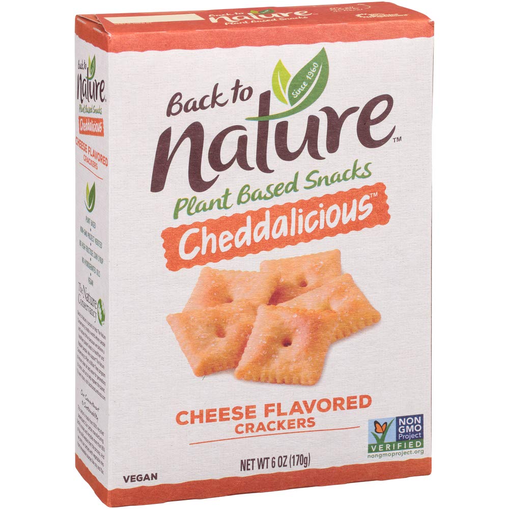 Back to Nature Crackers, Non-Gmo Cheddalicious, 6 Oz