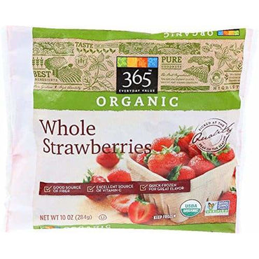 Organic Whole Strawberries, 10 oz, (Frozen)