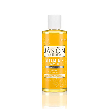 JASON Vitamin E 5,000 IU All Over Body Nourishment Oil, 4 Fl Oz (Packaging May Vary)