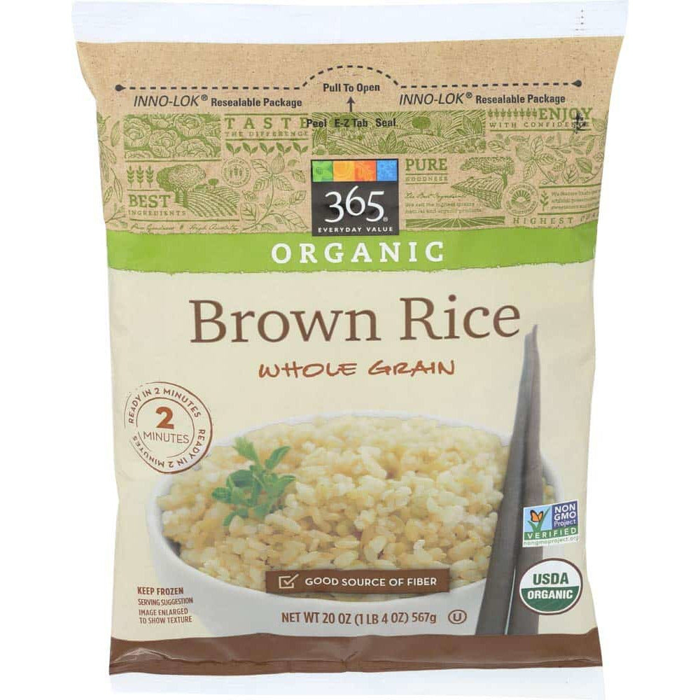 Organic Brown Rice Whole Grain, 20oz (Frozen)
