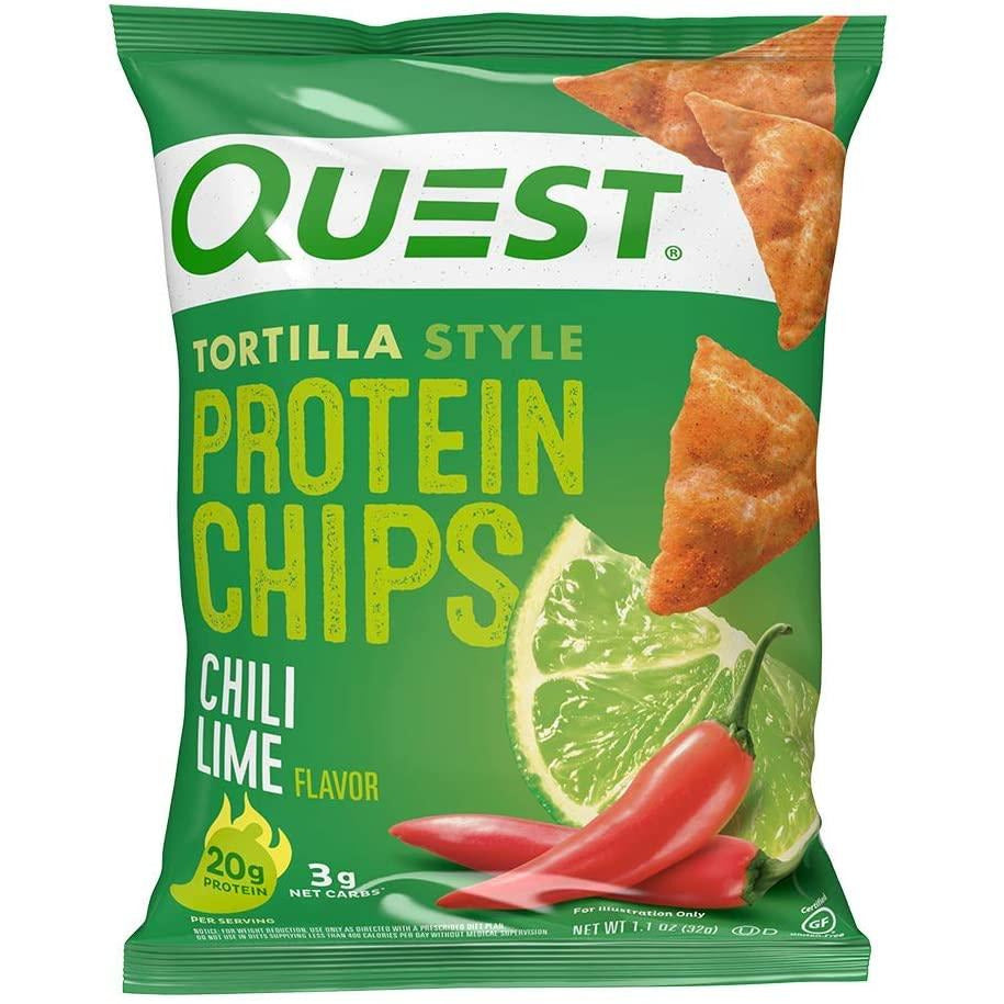 Quest Nutrition Tortilla Style Protein Chip Chili Lime 1.1oz 12ct