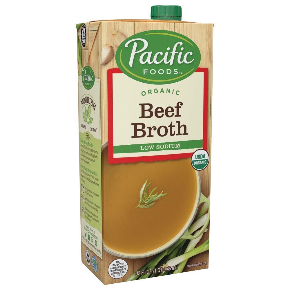 Pacific Foods Low Sodium Organic Beef Broth, 32oz