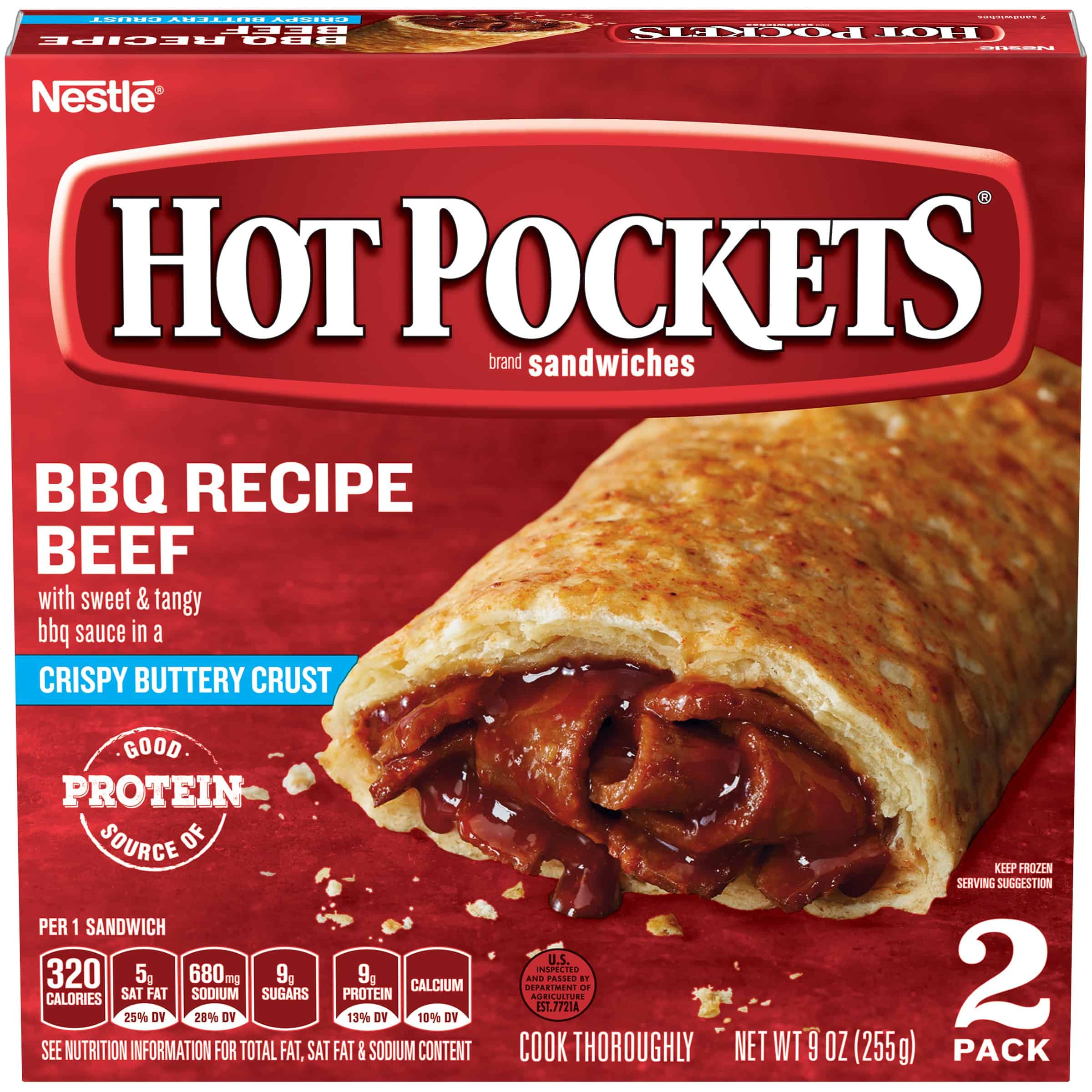 Hot pockets BBQ beef recipe 2 pack