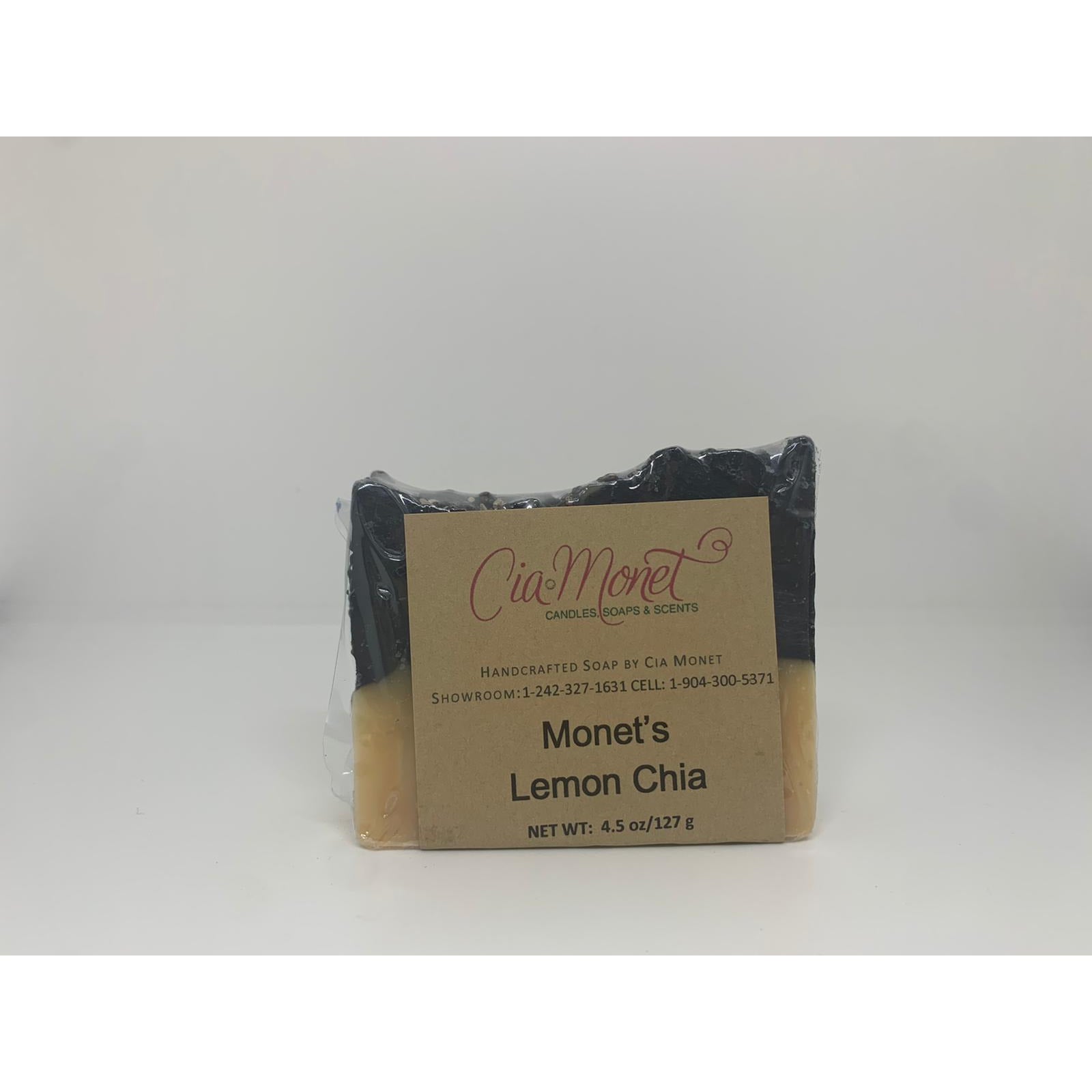 Cia Monet Monet's Lemon Chia Vegan Soap