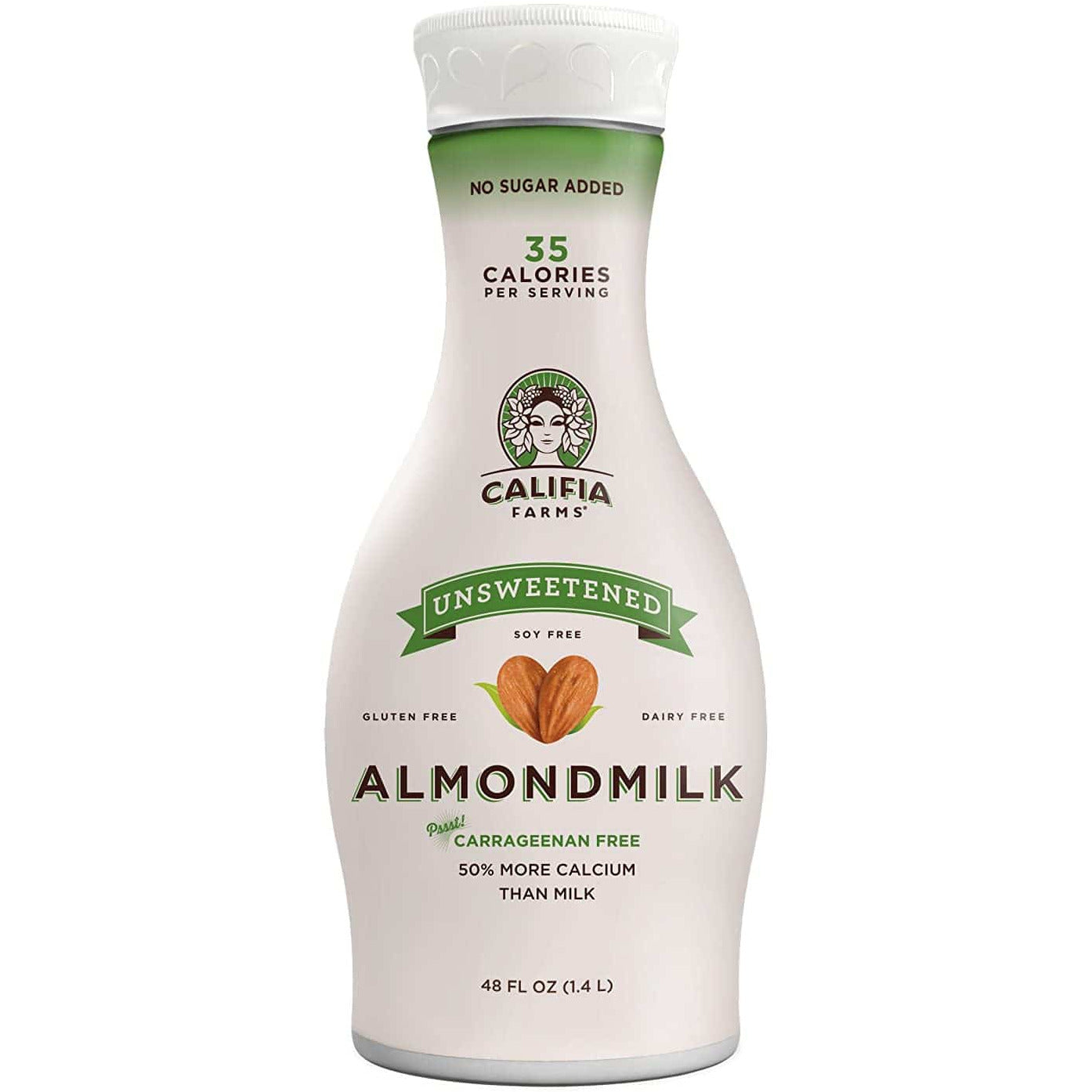 Oasis Fresh Califia Farms Unsweetened Almondmilk | Dairy Free | Whole30 | Keto | Vegan | Plant Based | Nut Milk | Non-GMO, 48 Fl Oz