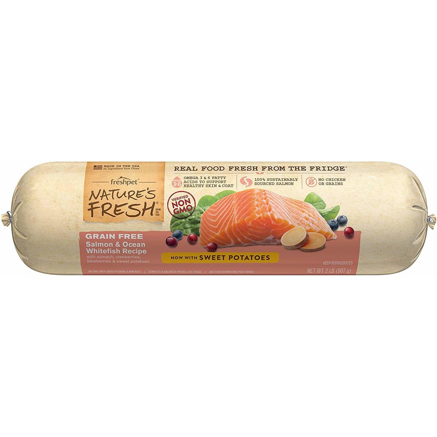 Freshpet, Dog Food Natures Fresh Salmon Recipe, 32 Oz.