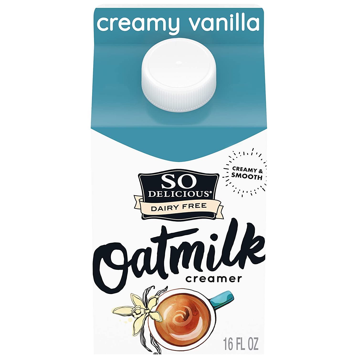 So Delicious Dairy Free Oatmilk Creamer, 1 Pint