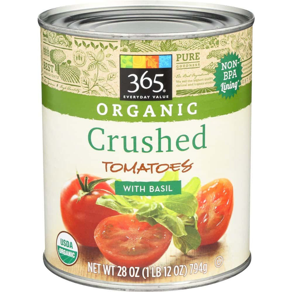 Organic Crushed Tomatoes with Basil, 28 oz