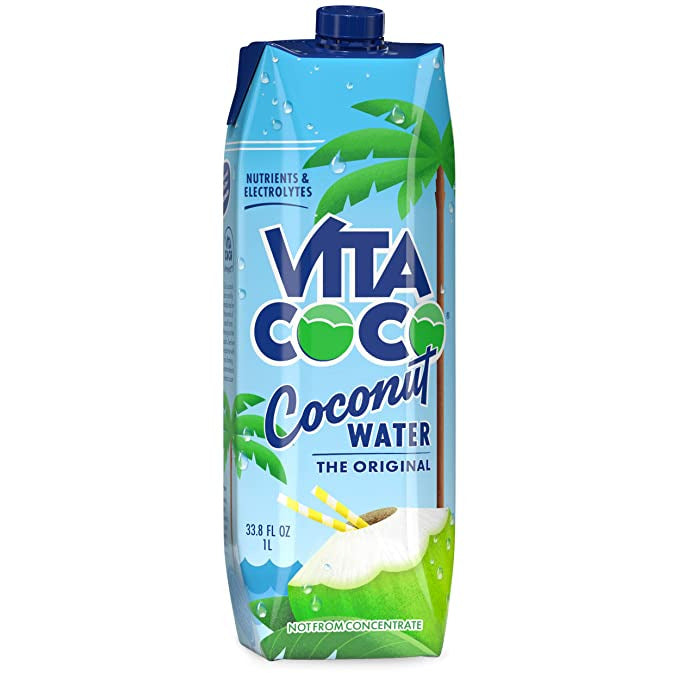 Vita Coco Coconut Water, Pure, 33.8 Fl Oz