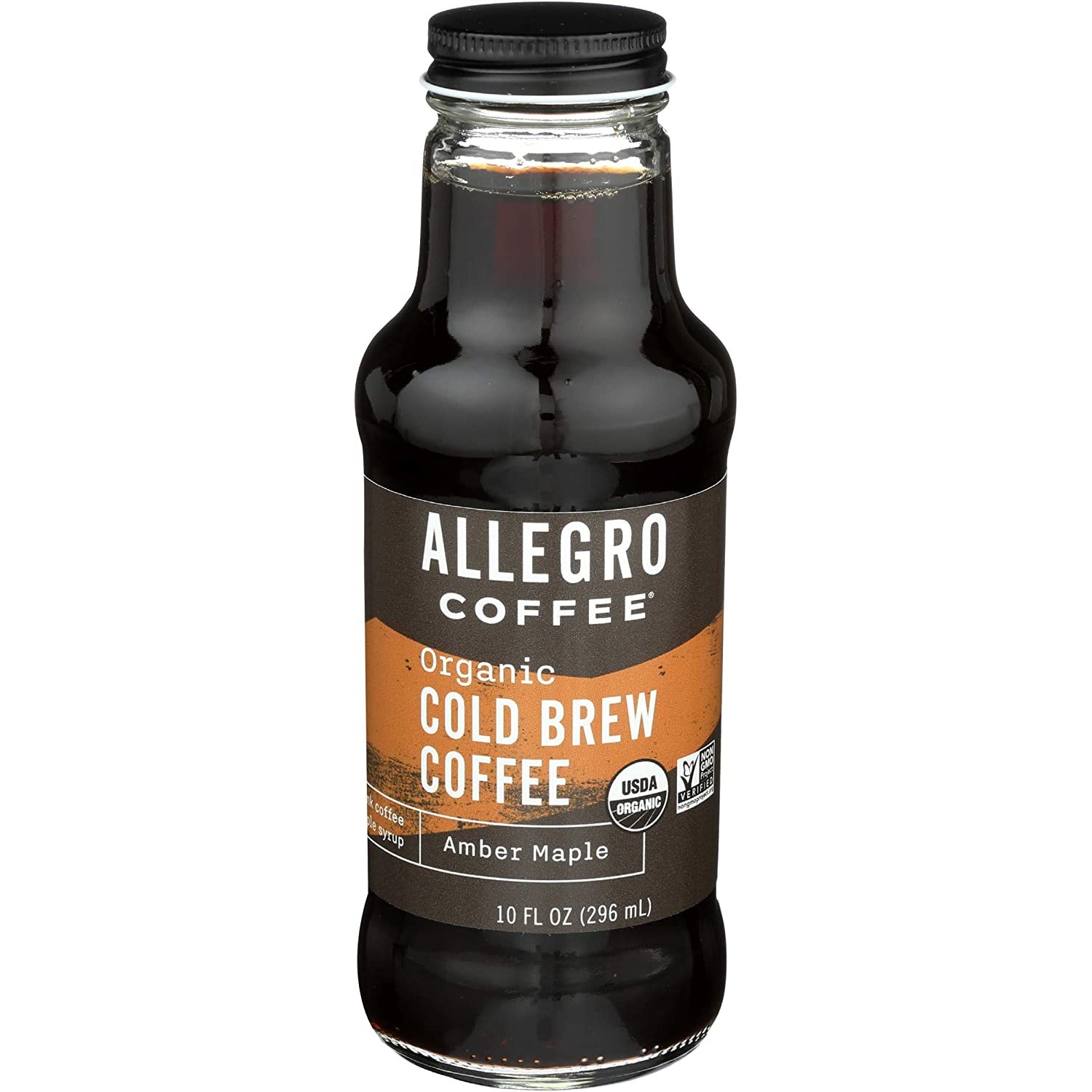 Oasis Fresh Allegro Cold Brew Coffee Amber Maple Organic 10 Fl Oz