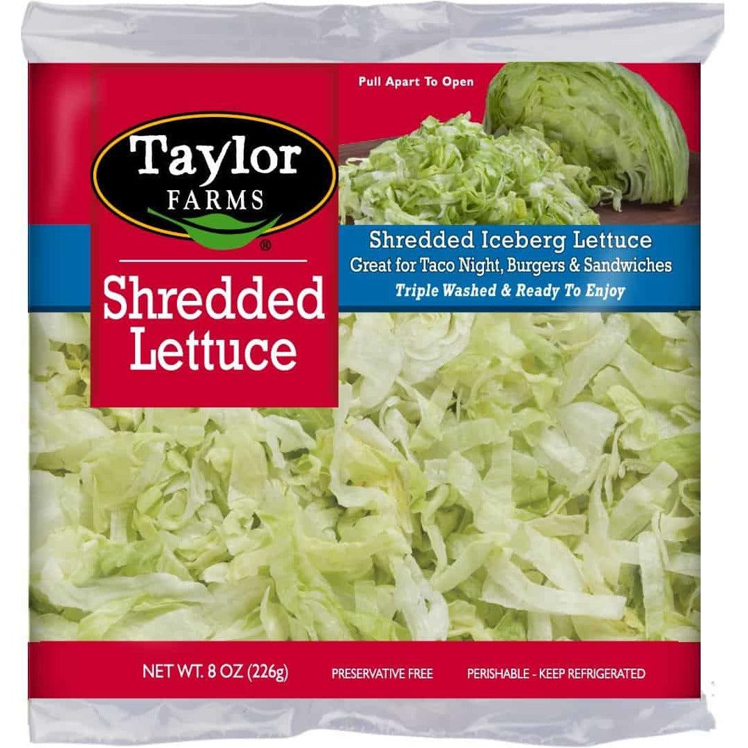 Taylor Farms Shredded Lettuce, 8 oz Bag