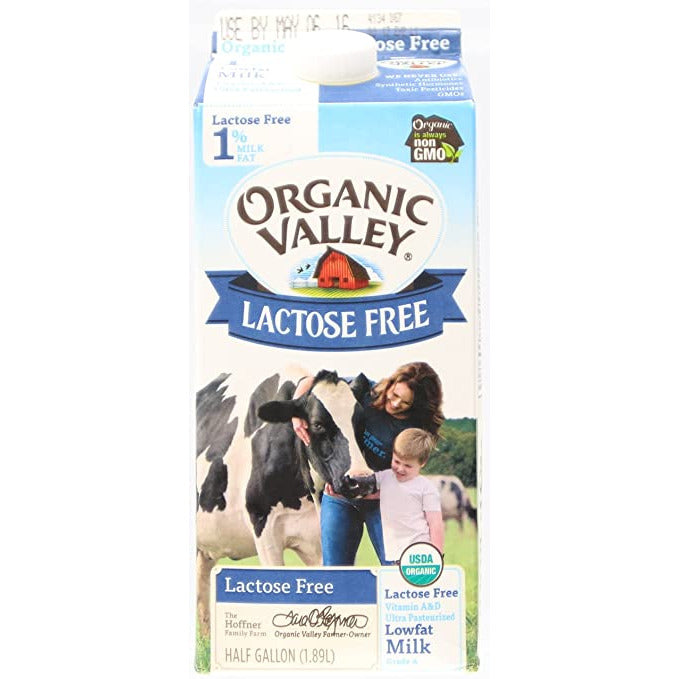 Organic Valley Ultra Pasteurized Lowfat Organic 1% Lactose Free Milk, 64 Fl.Oz